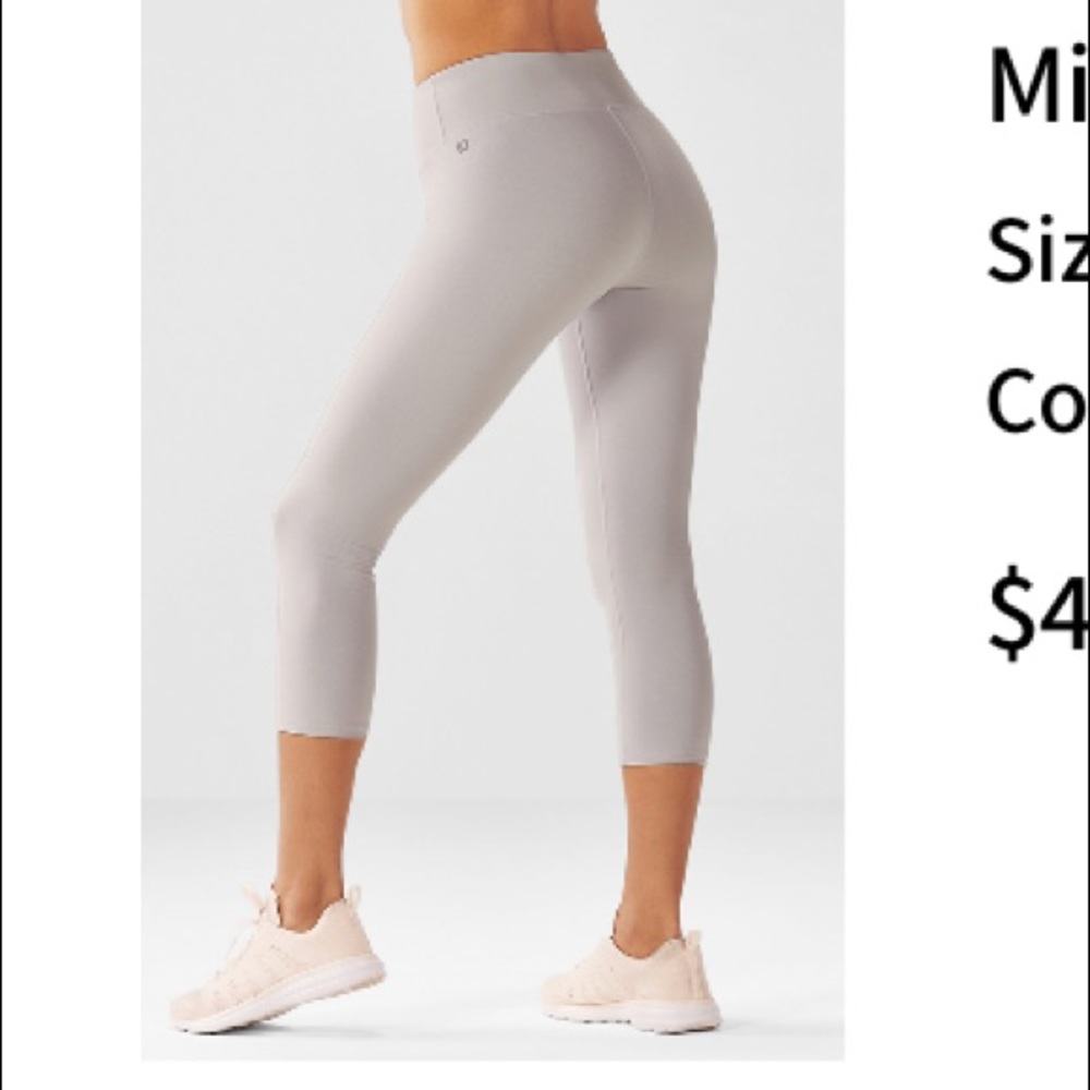 Fabletics Mid Rise Power Hold Crop